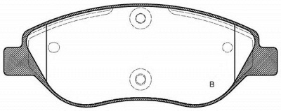 OPEN PARTS bpa086002 -  Комплект тормозных колодок, дисковый тормоз